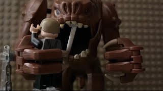 Lego Luke Skywalker Vs Jabba’s Rancor — Stopmotion [upl. by Yablon]