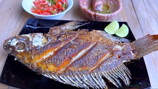 Mojarra frita al mojo de ajo al sabor de Veracruz [upl. by Billmyre]