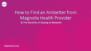 How to Find an Ambetter from Magnolia Health Provider [upl. by Aisatnaf]