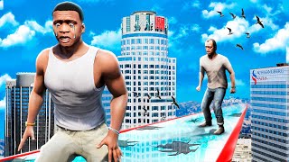 Can FRANKLIN Survive This GLASS BRIDGE In GTA 5 Mods [upl. by Avika]