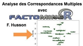 Analyse des correspondances multiples ACM ou AFCM FactoMineR [upl. by Ardnohsed523]