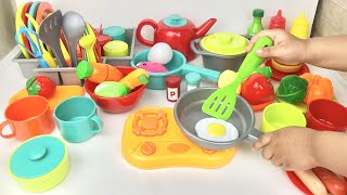 Unboxing Miniature Plastic Full Kitchen Set Collection  Toy Cooking Game  Kitchen Set Toy  Review [upl. by Ripleigh]