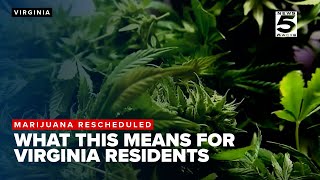 Marijuana could be rescheduled Breaking down what this means for Virginia [upl. by Euginomod77]