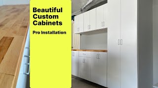 Pros Install beautiful Garage Custom Cabinets in Orange County [upl. by Kilby]