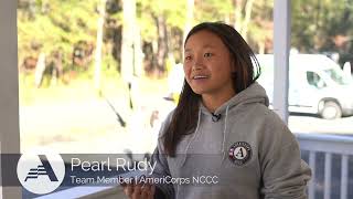 AmeriCorps NCCC Traditional Corps Serves with Sea Island Habitat for Humanity [upl. by Eillime]