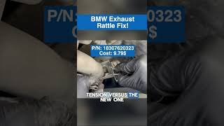 BMW Exhaust Rattle Fix One of the few cheap AND easy fixes you can do on a BMW N20 N55 B48 B58 [upl. by Olympia]