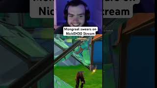 Mongraal swears on Nick Eh 30 stream😱 fortnite nickeh30 [upl. by Laurena743]