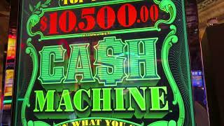 High Limit 10Spin Cash Machine at Harrahs New Orleans slots [upl. by Sucramat]