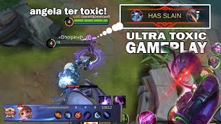 TOXIC GAMEPLAY ANGELA new epic skin venom vespid mobile legends [upl. by Eatnhoj]