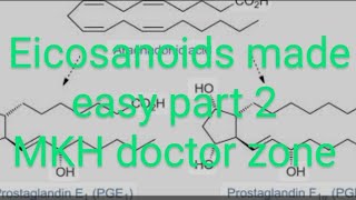 CV B 004Biomedical and therapeutic role of EICOSANOIDS PART 2 lippincott biochemistry [upl. by Ardek]