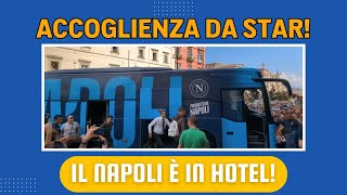 NAPOLI PALERMO  Gli azzurri sono arrivati in HOTEL  Sentite che ACCOGLIENZA da parte dei TIFOSI 🔥 [upl. by Siro561]