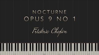 Frédéric Chopin  Nocturne Op 9 No 1 \\ Synthesia Piano Tutorial [upl. by Elly]