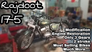 Legendary RAJDOOT 175 CC Modification amp Restoration  ENGINEER SINGH [upl. by Yojal90]