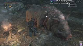 Bloodborne Stake Driver Charged R2 Attack Run Pt 2 [upl. by Harlene]