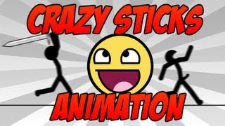 CRAZY STICKS ANIMATION [upl. by Aerdnak354]