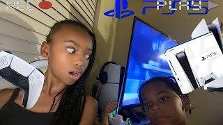 Unboxing play stion 5 with my brother he got it for his brother birthday💕🤘🏾🩸birthday ps5 fun [upl. by Hedy]