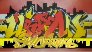 Wildstyle Graffiti on Canvas  Urban Kingz Graffiti Art 2013 [upl. by Eiramadnil]