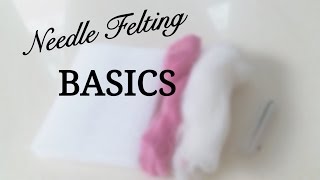 Needle felting basics for beginnersTechniques Tricks  Basic shape tutorial [upl. by Hanan]