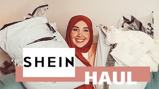 XXL SHEIN TRY ON HAUL  Abendkleider   20 Code Hijabflowers [upl. by Simah]