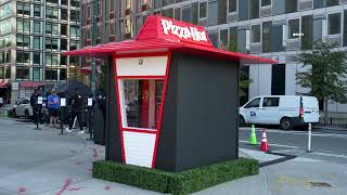 SinglePerson Pizza Hut Restaurant OPENS in Astoria Queens [upl. by Alihet]