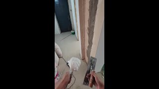 Painter Applying putty  Puttying for renovation putty 241102 [upl. by Hunsinger]