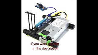 Laptop external graphics card dock mini PCIe to pciex16 riser card set bracket  riser card shorts [upl. by Notsyrb]