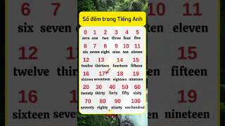 số đếm trong tiếng anh english shortsvideo hoctienganh tbaenglish learnenglish [upl. by Ainigriv211]