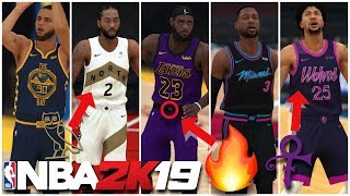 NBA 2K19  NEW NIKE CITY JERSEYS UPDATE  NEW JERSEYS ARE HERE [upl. by Marigolde]