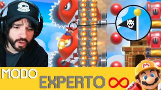 No sé COMO PASÓ pero PASÓ 😨  EXPERTO INFINITO NO SKIP  SMM2  ZSSJ [upl. by Sitof]