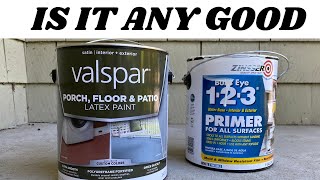 Is Valspar Paint Any Good  Lowes Valspar Porch and Floor Paint Review [upl. by Thaddeus]