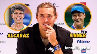 Alexander Zverev quotAlcaraz amp Sinner dont do THAT in 90 of timequot [upl. by Alair]