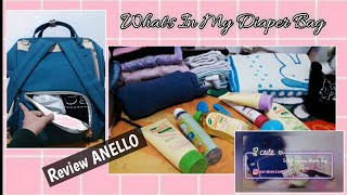 Whats in my diaper bag  Review Anello Diaper Bag [upl. by Asilat]