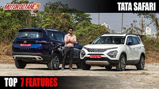 Tata Safari  Top 7 Features [upl. by Hpsoj]