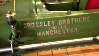 Starting Crossley gas engine at pitstone museum [upl. by Nolita]