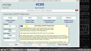 VCDS  DPF FAP  Reset value to 0 [upl. by Fisk]