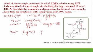 Calculation of hardness using EDTA  Part 2 [upl. by Ellehcyt945]