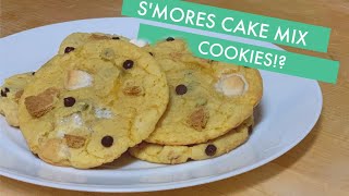 Smores cake mix cookies [upl. by Orlanta247]