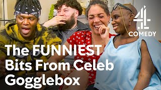 Hilarious reactions from KSI Ed Sheeran AnneMarie amp MORE  Celebrity Gogglebox  Channel 4 [upl. by Ahsikyt635]