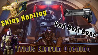 DESTINY 2  777 Tokens And God Roll Rose Chase  Engram opening Shiny Hunting [upl. by Akinat612]