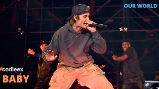 Justin Bieber  Baby live from Amazon Our World HD [upl. by Aggappora]