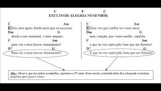 Salmo 70 71 6 Sl 12 13 6 Exulto de Alegria no Senhor [upl. by Rosati]