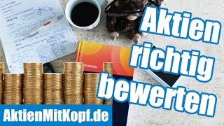 Aktienbewertung richtig lernen Die 4 Bewertungsmodelle von Aktien amp Wettbewerbsanalyse [upl. by Elatia]