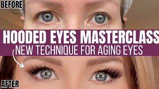 MASTERCLASS FOR HOODED AGING EYES  Game Changing NEW Technique [upl. by Ellata694]