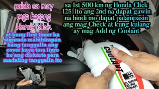 Paano mag check at mag add ng COOLANT sa honda click 125 V3 [upl. by Nell]