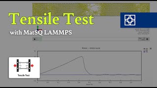 Materials Square Tensile Test for Silicon  LAMMPS [upl. by Yhtomot]