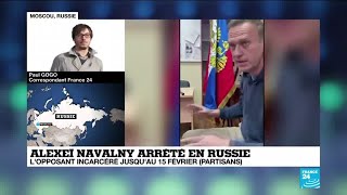 Alexeï Navalny  lopposant russe incarcéré jusquau 15 février [upl. by Nosyk]