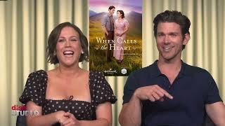 DISH STUDIO interviews Erin Krakow and Kevin McGarry the stars of When Calls The Heart on Hallmark [upl. by Mavra683]