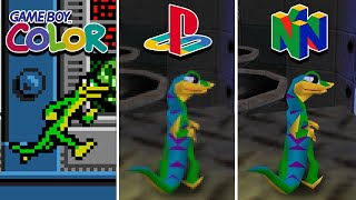 Gex 3 Deep Cover Gecko 1999 GBC vs PS1 vs N64 Which One is Better [upl. by Alysia]