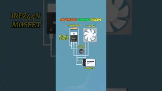 Auto Cooling Circuit Diy Electronics Project irfz44n mosfetprojects diyelectronics [upl. by Akcired164]