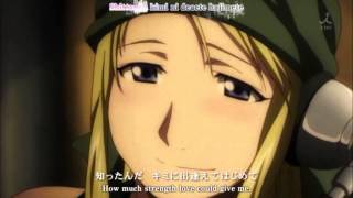 Fullmetal Alchemist Brotherhood  Tsunaida Te  LilB TV Size  Lyrics [upl. by Anikehs]